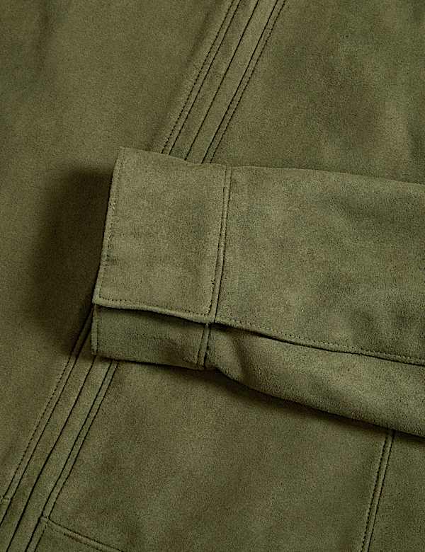 Suedette Harrington Jacket