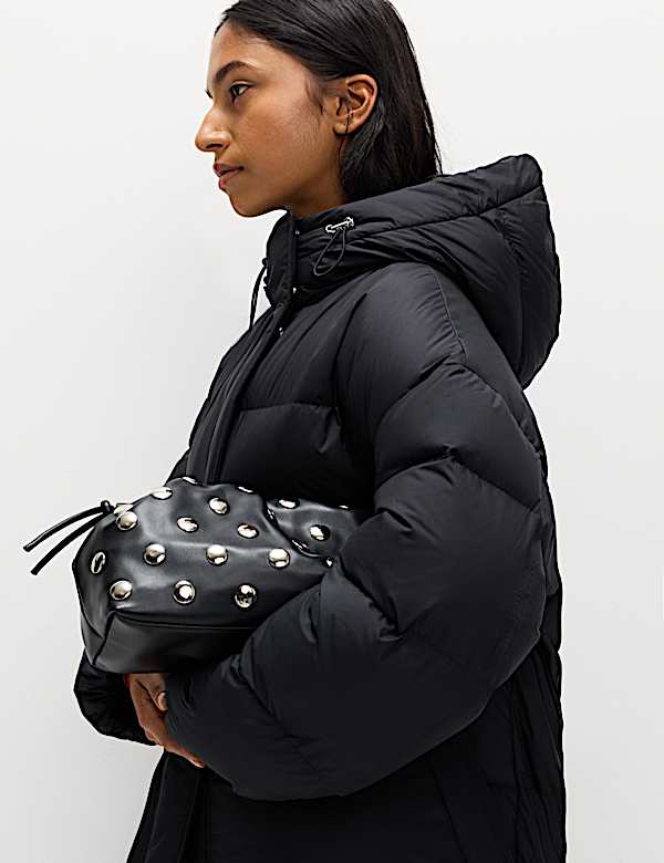 מעיל פוך ונוצות מרופד בשילוב Stormwear™‎ - IL