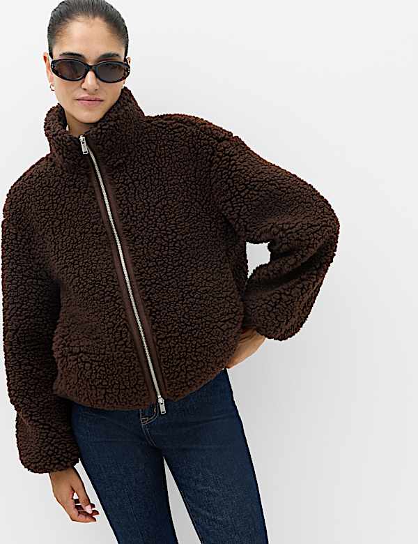 Chaqueta con cuello chimenea - US