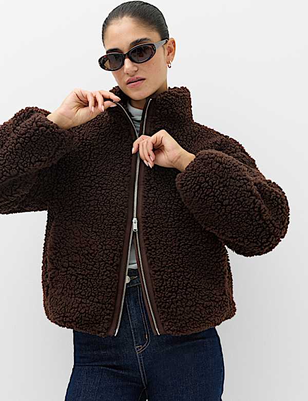 Chaqueta con cuello chimenea - US