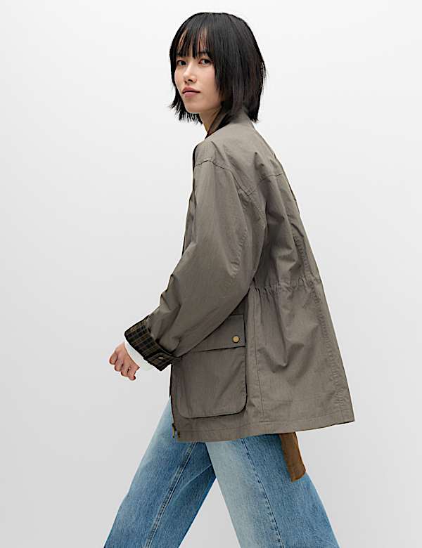 Katoenrijk jack met kraag - BE