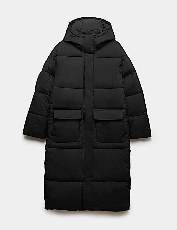 Thermowarmth Padded Hooded Longline Puffer Coat - JE