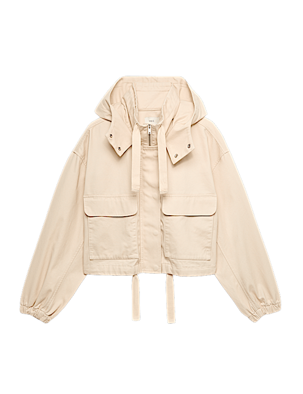 Pure Cotton Short Utility Jacket
