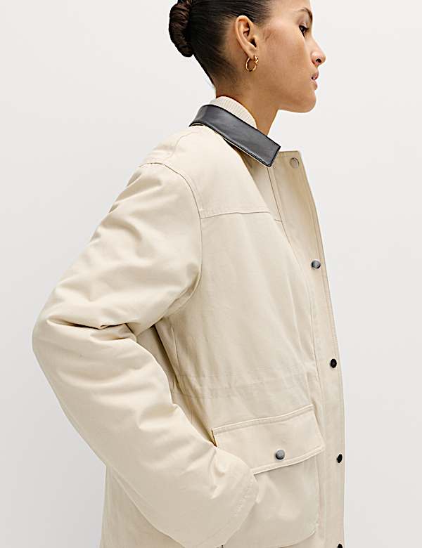 Pure Cotton Canvas Padded Barn Jacket - KG