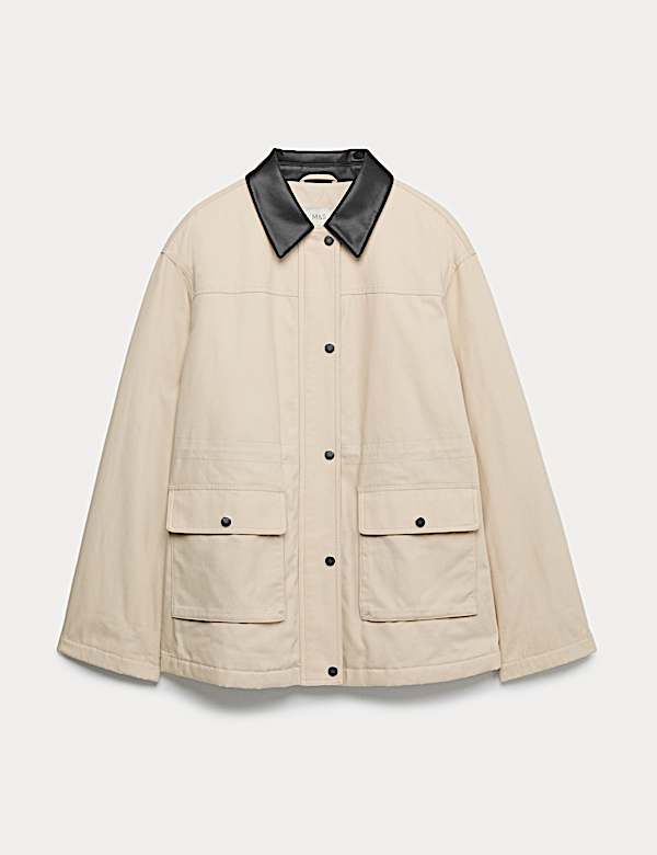 Pure Cotton Canvas Padded Barn Jacket - KG