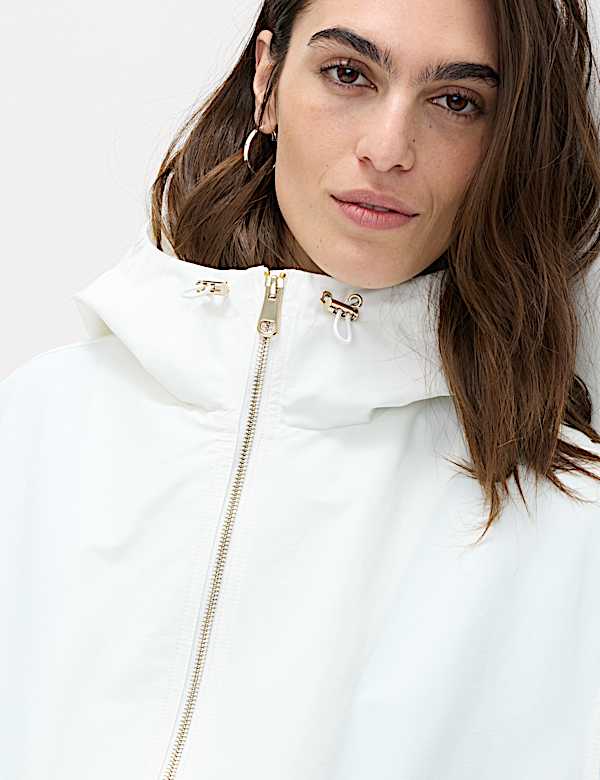 Mantel Parka Bertudung Bahan Katun Stormwear&trade; - ID