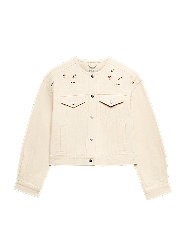 Cutwork Denim Trucker Jacket