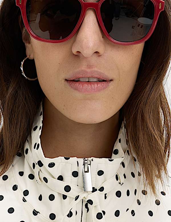 Cotton Rich Funnel Neck Bomber Jacket - FI