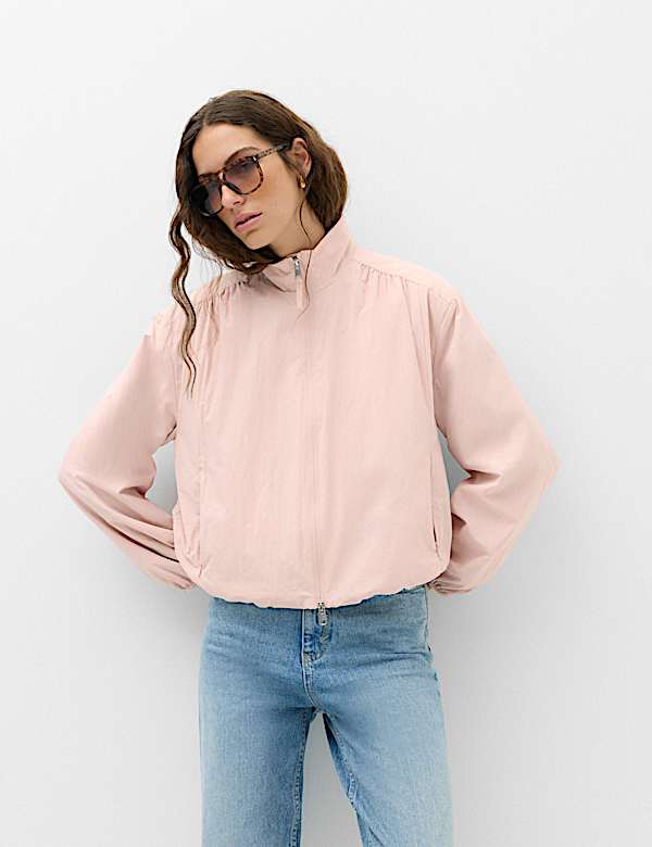 Stormwear&trade; Lightweight Funnel Neck Gathered Jacket - MX
