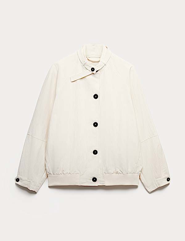 Washed Satin Look Bomber Jacket - LV