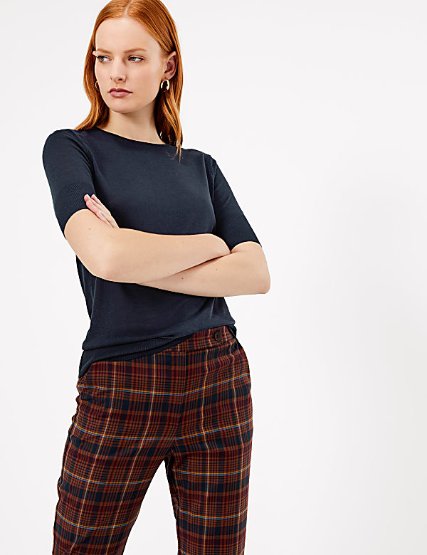 Cotton Blend Slim Fit T-Shirt