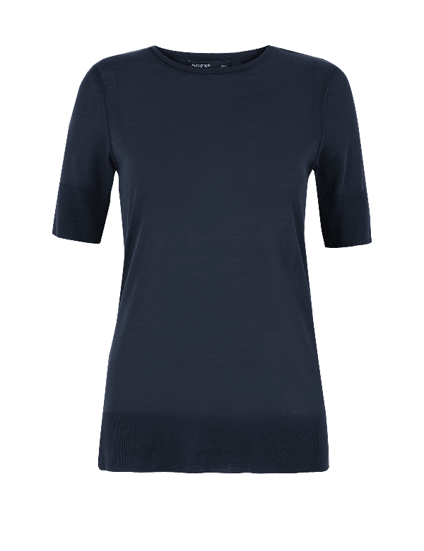 Cotton Blend Slim Fit T-Shirt