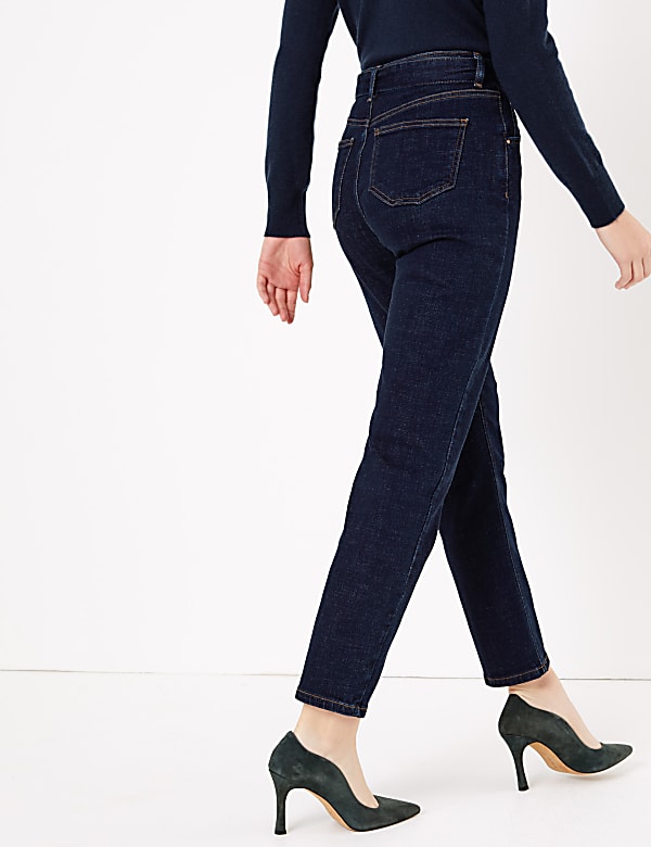 Belted Tapered Jeans