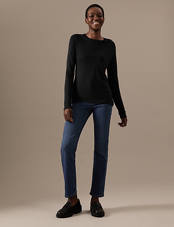 Round Neck Long Sleeve Top