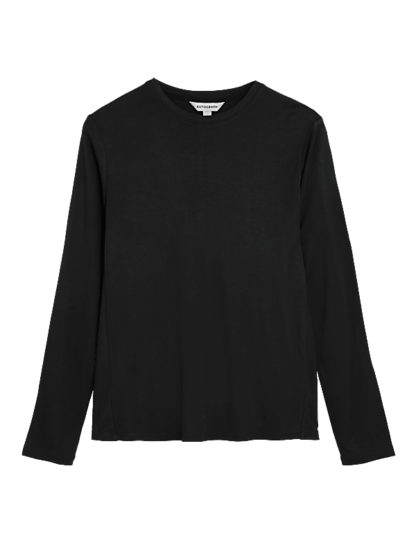 Round Neck Long Sleeve Top