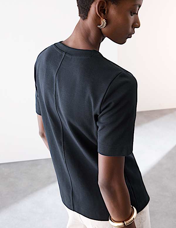 Cotton Rich Crew Neck T-Shirt - RS