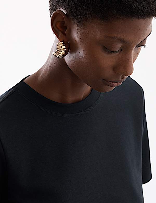 Cotton Rich Crew Neck T-Shirt - RS