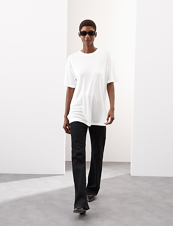 Pure Lyocell Longline T-Shirt - RS