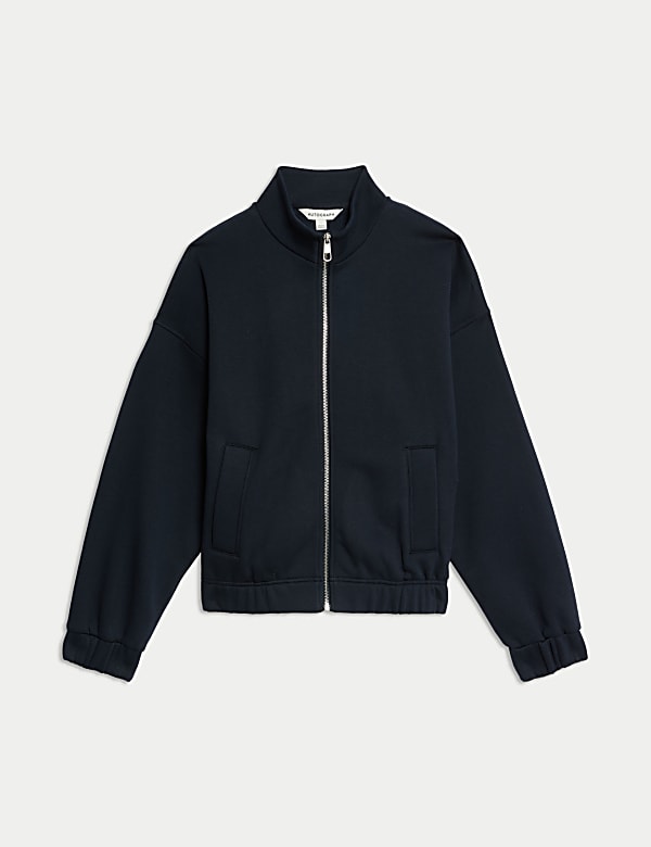 Cotton Rich High Neck Jacket - CH