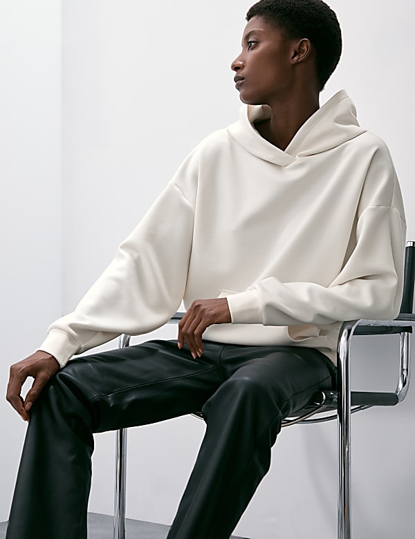 Relaxed Hoodie IVORY Hoodies M S PT