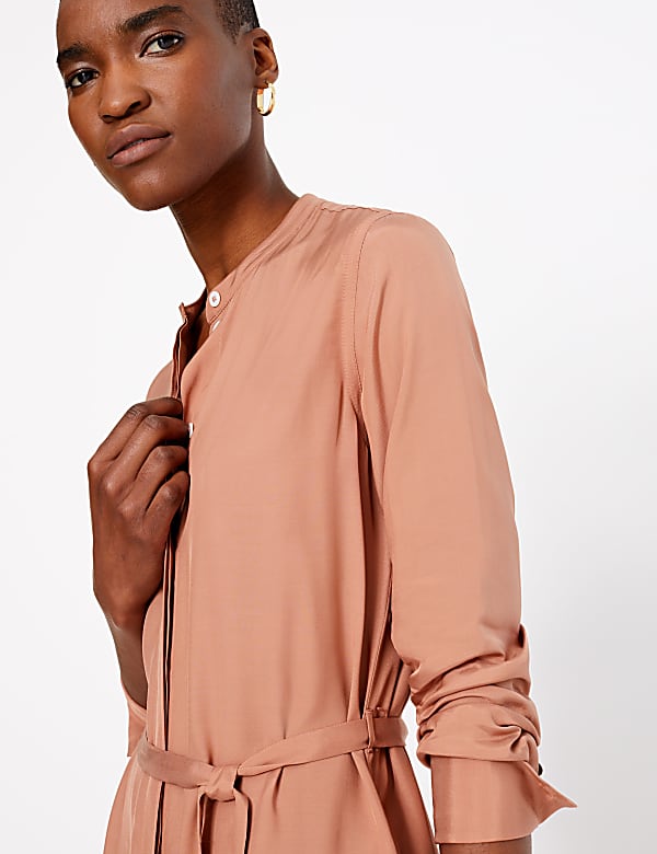 Button Detailed Shirt Dress