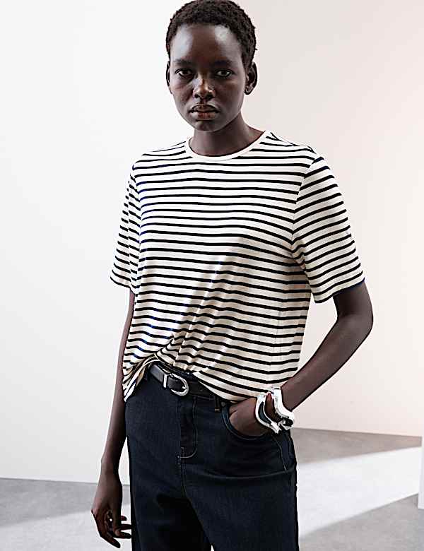 Striped Jersey T-Shirt - CA