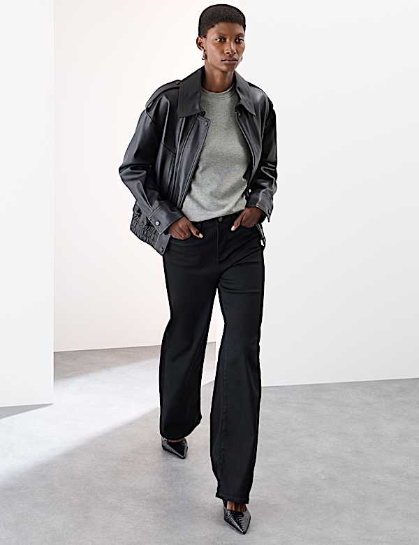 Cotton Rich Crew Neck Top - CA