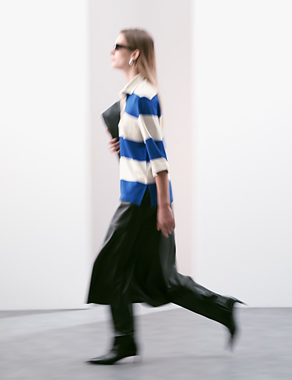 Striped Relaxed Polo Shirt