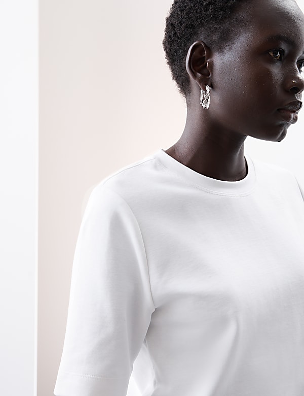Cotton Rich Crew Neck T-Shirt