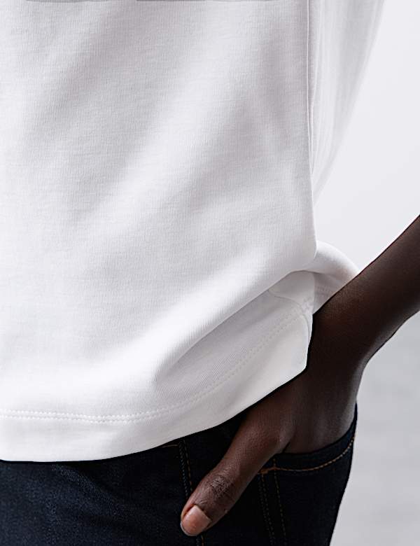 Cotton Rich Crew Neck T-Shirt