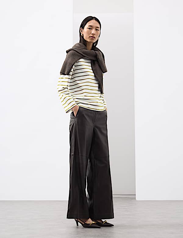 Top de rayas de algodón - US