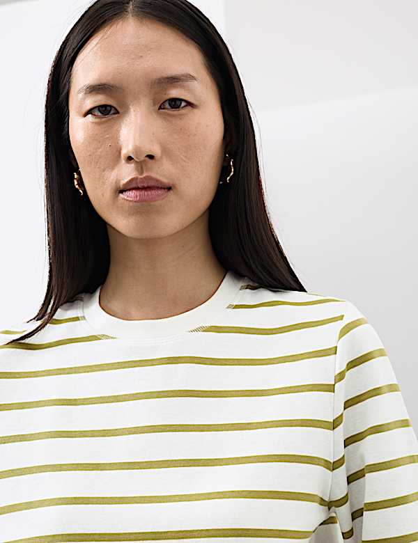 Top de rayas de algodón - US