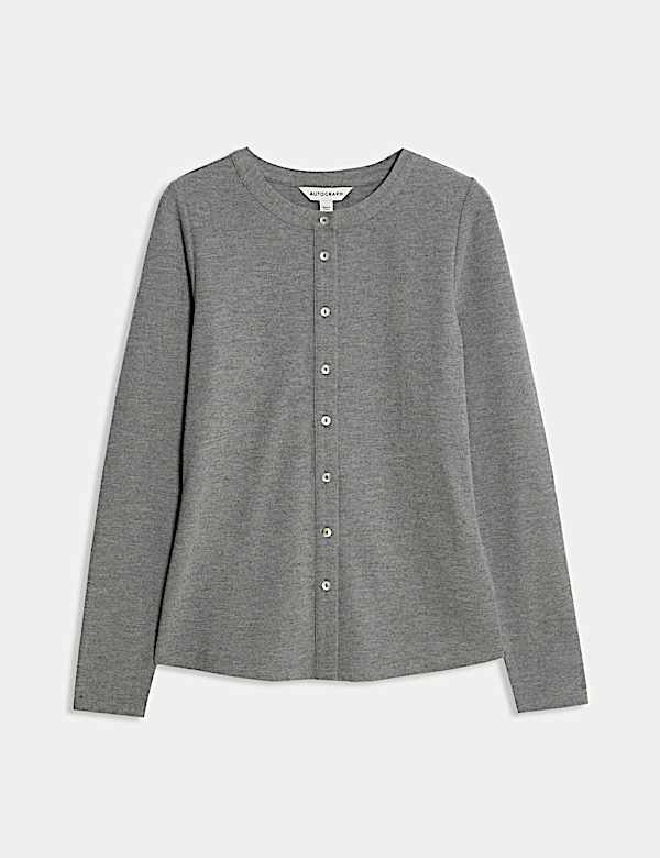 Jersey Button Through Top - NZ