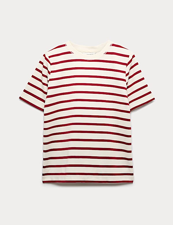 Cotton Rich Striped T-Shirt - AT