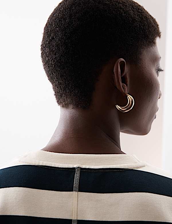 Cotton Rich Striped T-Shirt - AL