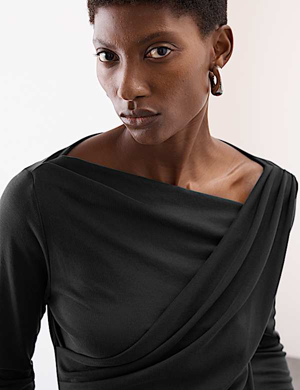 Modal Rich Draped Top - HU