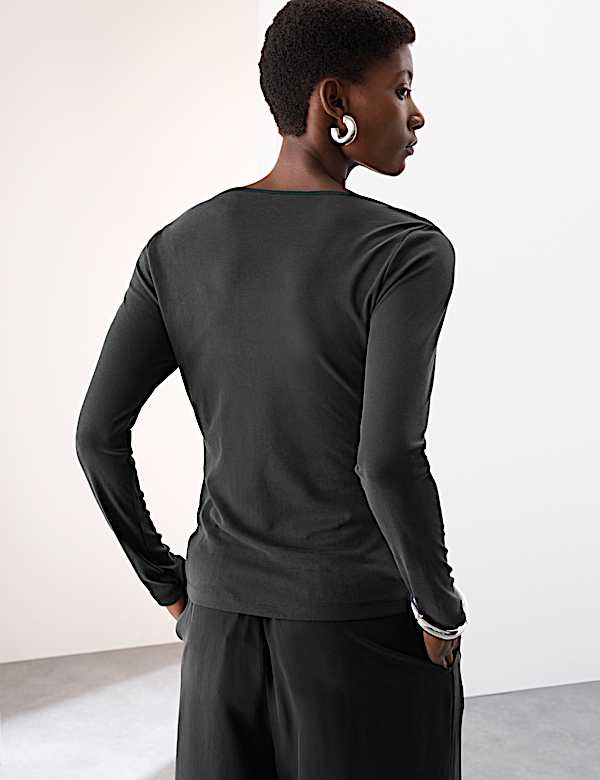 Modal Rich Draped Top - HU