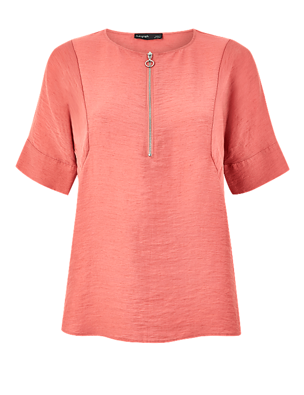 Sportif Zip Shell Top