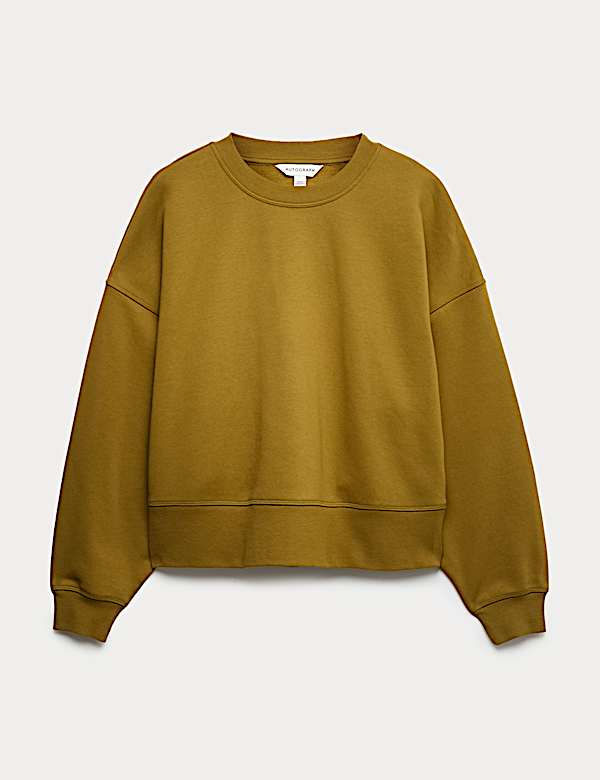 Cotton Rich Brushed Sweatshirt - HU