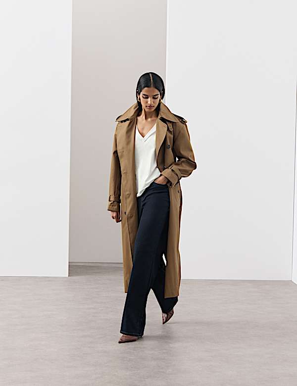 T-shirt 100 % coton Supima&trade; &agrave; col en V - CH