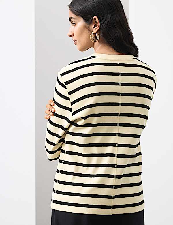 Pure Cotton Striped Top - NO