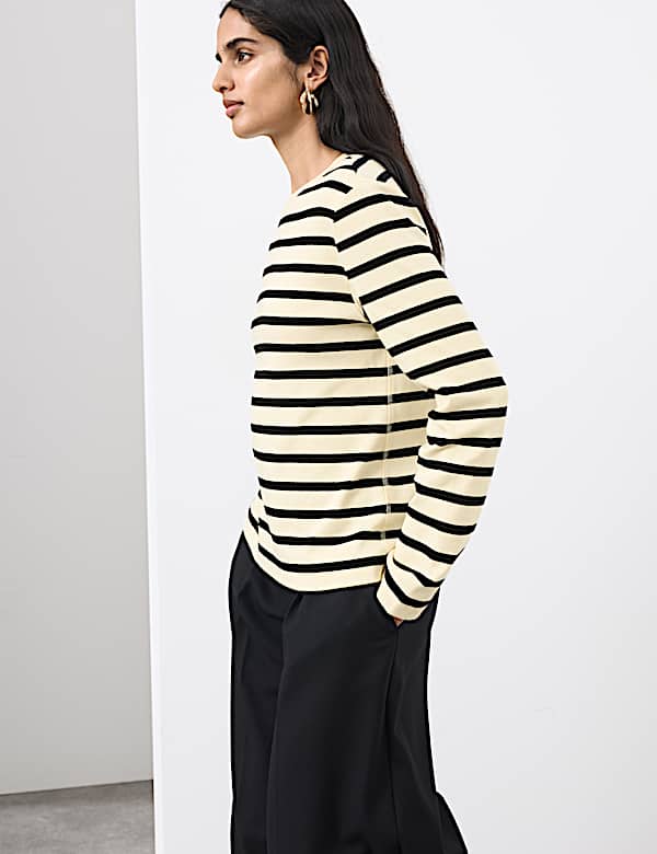 Pure Cotton Striped Top - NO