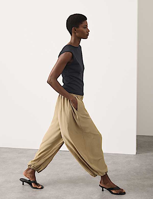 Cotton Rich Open Back Vest Top - TW