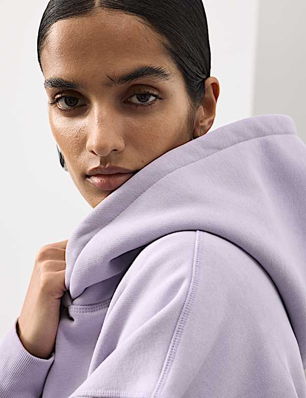 Cotton Rich Brushed Hoodie - JP