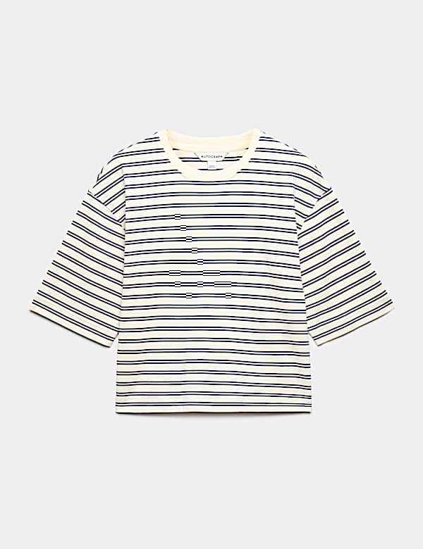 Camiseta informal de rayas 100 % algod&oacute;n - ES