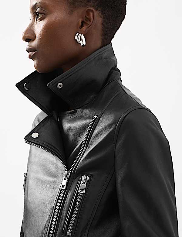 Leather Biker Jacket - TW