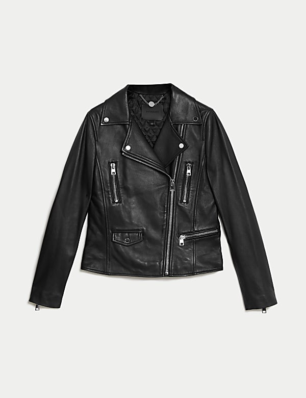 Leather Biker Jacket - TW