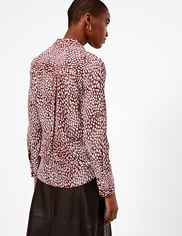 Pure Silk Printed Relaxed Fit Shirt