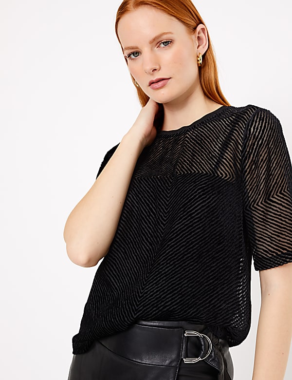 Velvet Devore Shell Top
