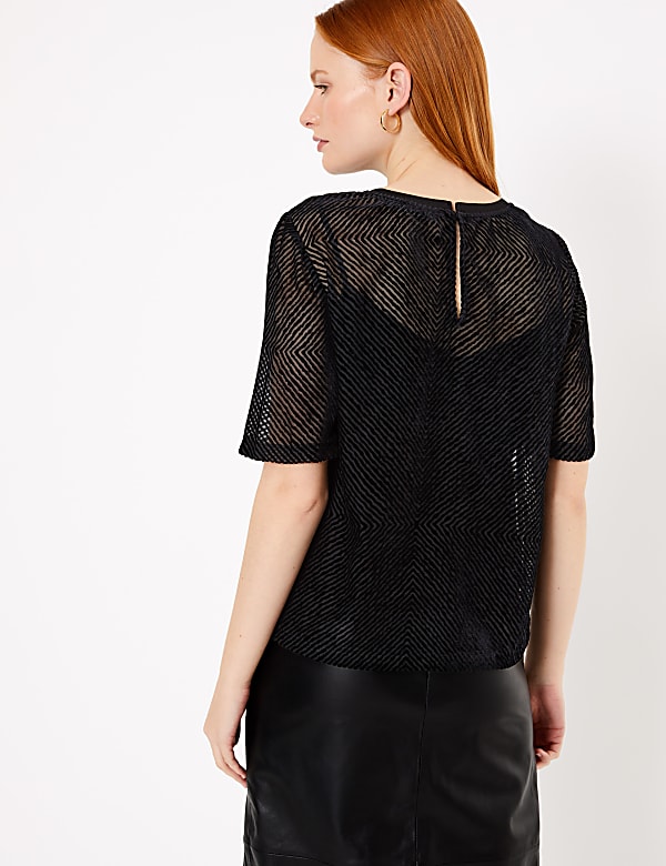Velvet Devore Shell Top